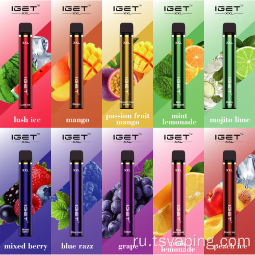 Одноразовый Iget XXL 1800 Puffs Электронная сигарета